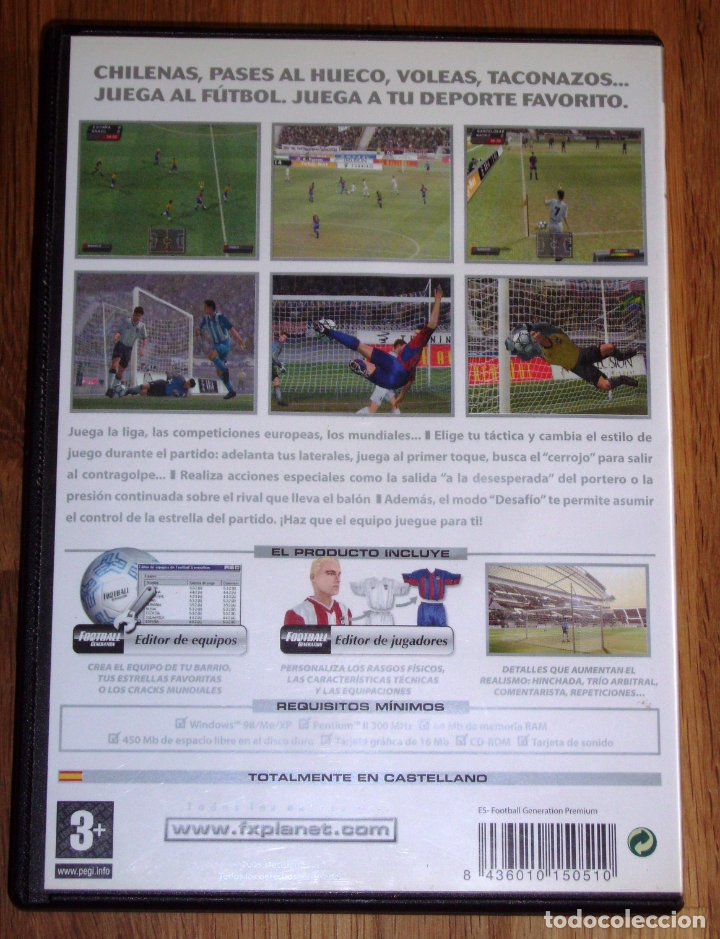 Videojuegos y consolas: FOOTBALL GENERATION (PC CD-ROM). - FX Interactive : Trecision, [ca. 2003] - Foto 3