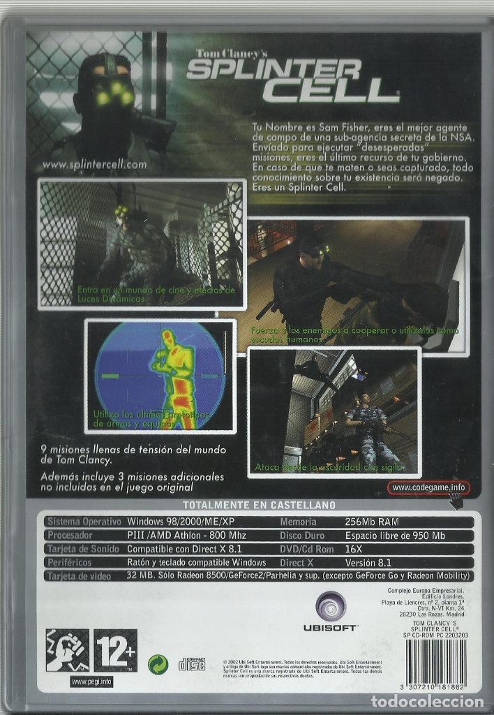 Videojuegos y consolas: Splinter Cell PC 2002 - Foto 2