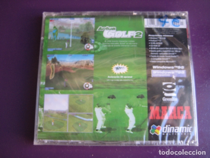 Videojuegos y consolas: ACTUA GOLF 2 - PC CD ROM PRECINTADO - DINAMIC MULTIMEDIA - GREMLIN - MARCA - Foto 2