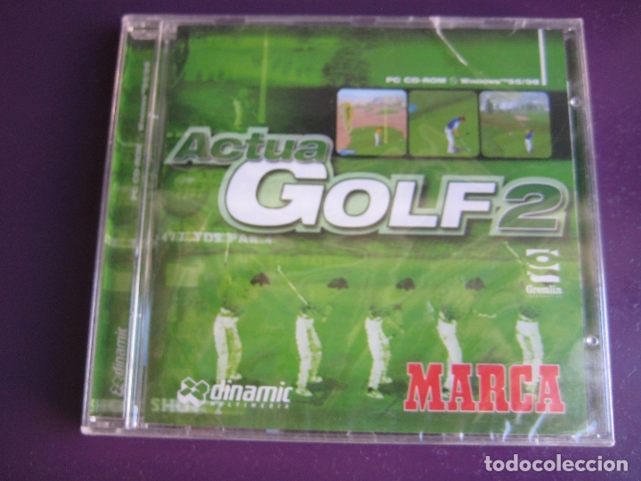 Videojuegos y consolas: ACTUA GOLF 2 - PC CD ROM PRECINTADO - DINAMIC MULTIMEDIA - GREMLIN - MARCA - Foto 1