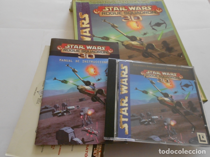 Videojuegos y consolas: ANTIGUO JUEGO PARA PC - STAR WARS ROGUE SQUADRON 3D - Foto 2
