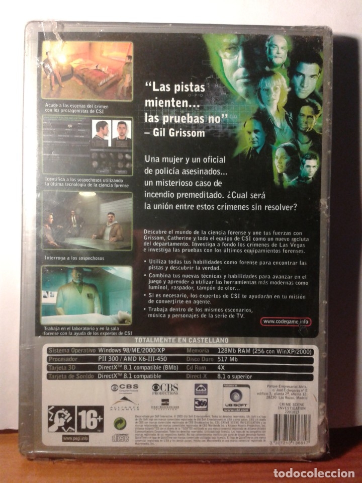 Videojuegos y consolas: CSI: CRIME SCENE INVESTIGATION PC NUEVO - Foto 2