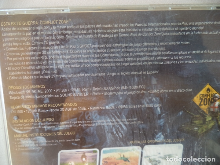 Videojuegos y consolas: JUEGO PC CONFLICT ZONE MASA UBI SOFT - Foto 2