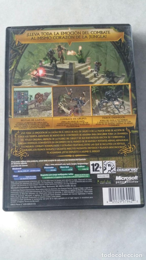 Videojuegos y consolas: PC CD ROM DUNGEOR SIEGE, CON EXPANSION VERSION COMPLETA 3 CD - Foto 2