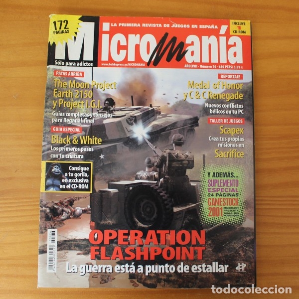 Videojuegos y consolas: MICROMANIA TERCERA EPOCA 76 OPERATION FLASHPOINT, THE MOON PROJECT... MICRO MANIA - Foto 1