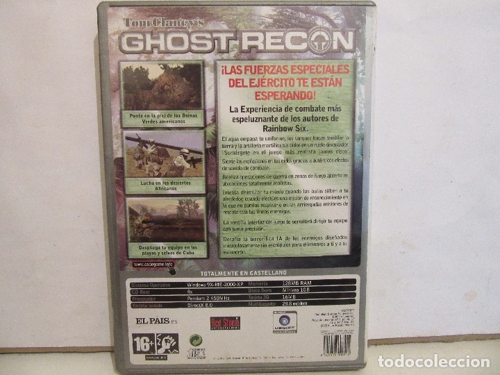 Videojuegos y consolas: Tom Clancy&acute;s Ghost Recon - 3 x CD - PC - Castellano - 2002 - VG/VG+ - Foto 2