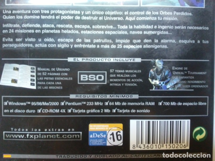 Videojuegos y consolas: The Fallen Star Trek Deep Space Nine PC CD-ROM FX - Foto 3