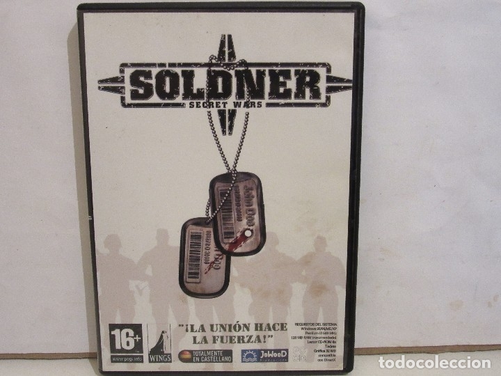 Videojuegos y consolas: Soldner Secret Wars - CD - PC - Castellano - VG/VG+ - Foto 1