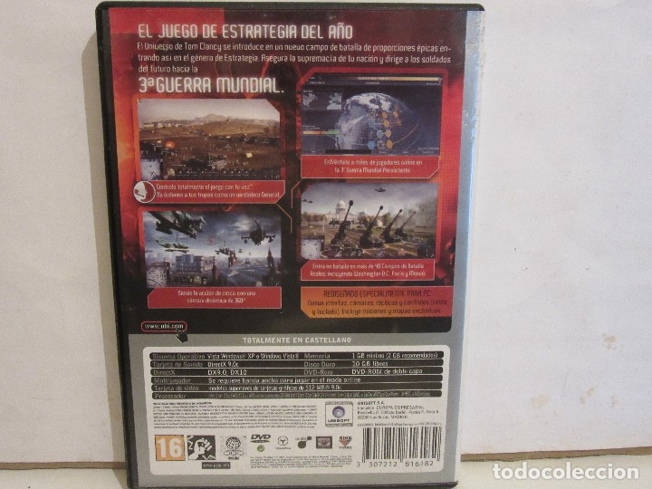 Videojuegos y consolas: Tom Clancys EndWar - PC - DVD - Castellano - 2009 - EX+/VG - Foto 2