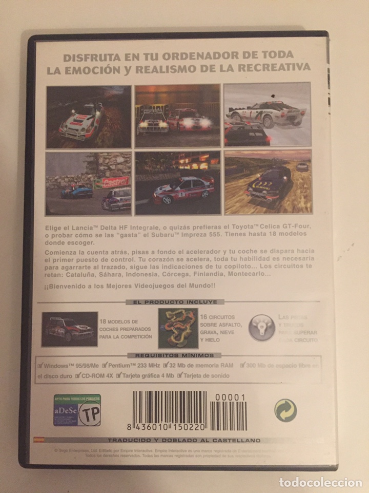 Videojuegos y consolas: SEGA RALLY 2 CHAMPIONSHIP / PC/CD-ROM - Foto 3