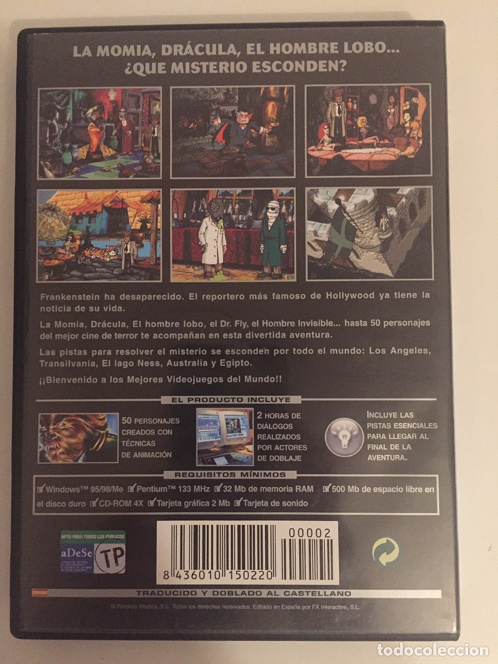 Videojuegos y consolas: HOLLYWOOD MONSTERS/JUEGO PC - Foto 3
