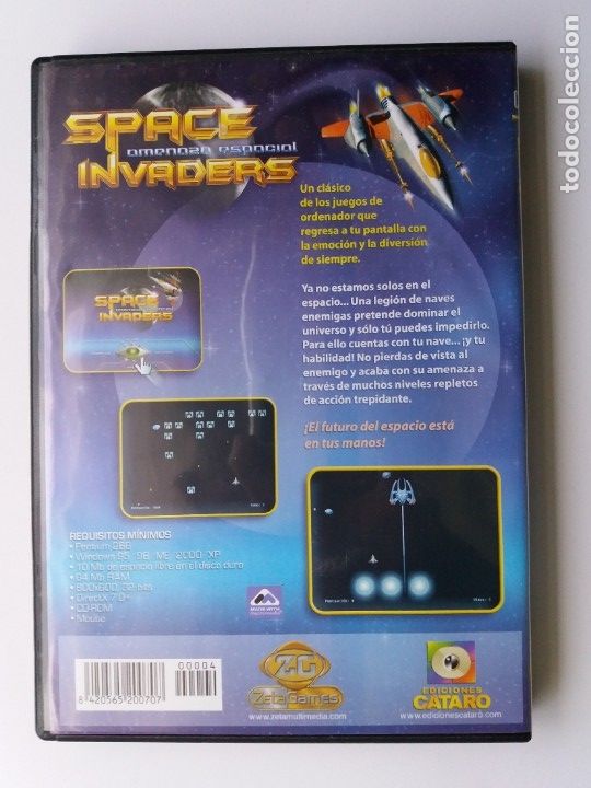 Videojuegos y consolas: SPACE INVADERS. ZETA GAMES. EDICIONES C&Aacute;TARO 2003. - Foto 2