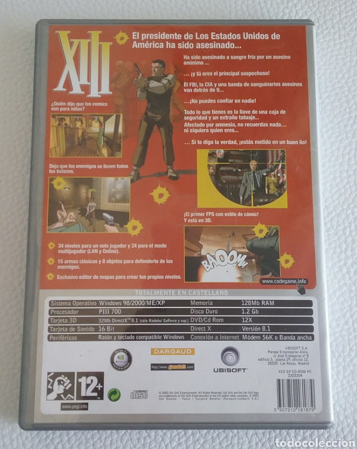 Videojuegos y consolas: Juego CODE GAME PC XIII 2004, cuatro CDS. - Foto 2