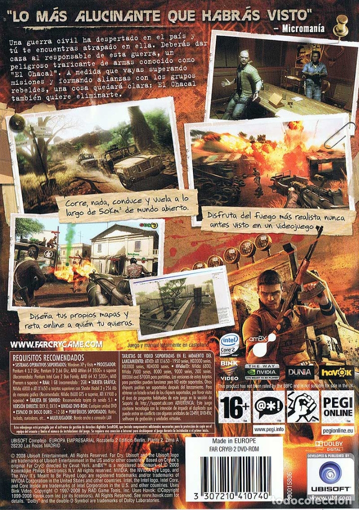 Videojuegos y consolas: Farcry 2. PC. Ubisoft - Foto 2