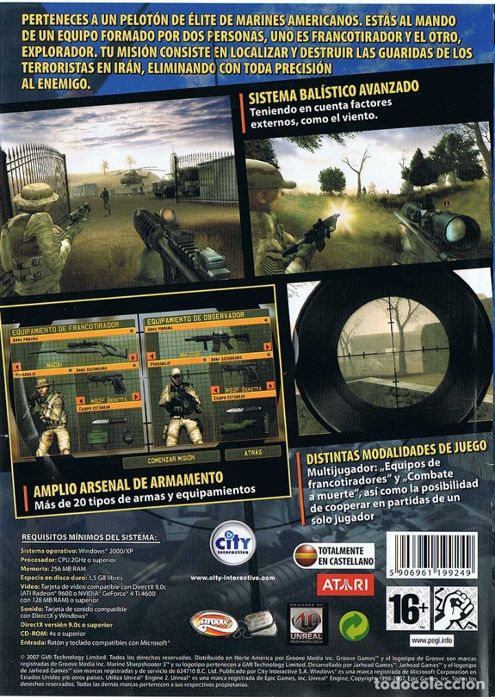Videojuegos y consolas: Marine Sharpshooter 3. PC. City Interactive - Foto 2