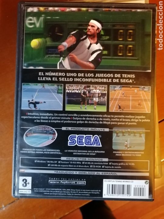 Videojuegos y consolas: Juego Virtua Tennis para PC - Foto 2