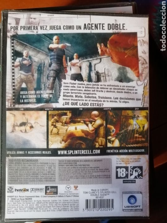 Videojuegos y consolas: Juego Splinter Cell Double Agent para PC - Foto 2