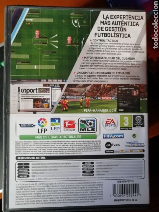 Videojuegos y consolas: Juego FIFA Manager 11 para PC - Foto 2