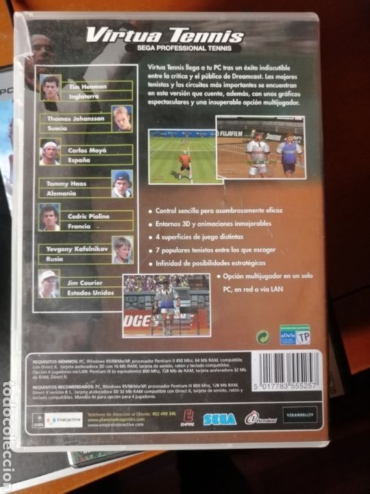 Videojuegos y consolas: Juego Virtua Tennis para PC - Foto 2