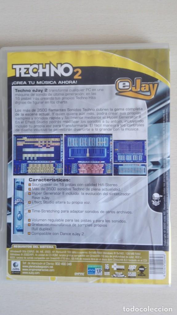 Videojuegos y consolas: TECHNO 2 eJAY 2-PC CD ROM-EMPIRE INTERACTIVE-A&Ntilde;O 2001-NUEVO-PROGRESIVE-TRANCE-HARCORE-ELECTRO-B.BEAT - Foto 3