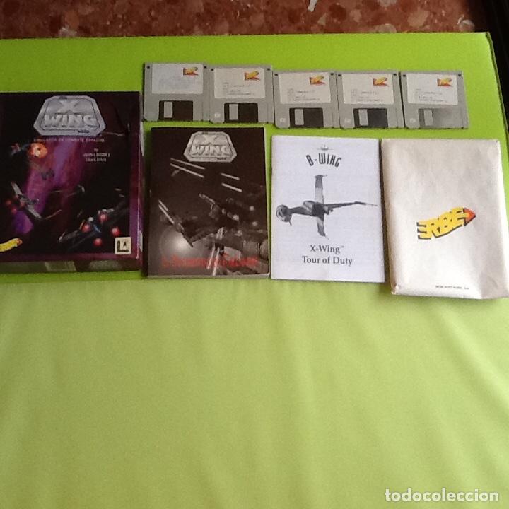 Videojuegos y consolas: Star Wars wing simulator dde combate espacial pic box diskettes 3 1/2 - Foto 1