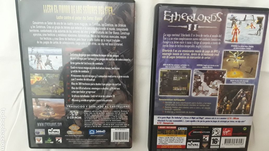 Videojuegos y consolas: LOTE DE JUEGOS ETHERLORDS PARA PC PAL ESP - Foto 2