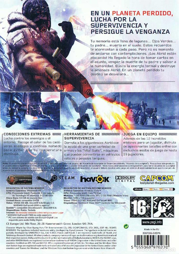 Videojuegos y consolas: Lost Planet. Extreme Condition. PC - Foto 2