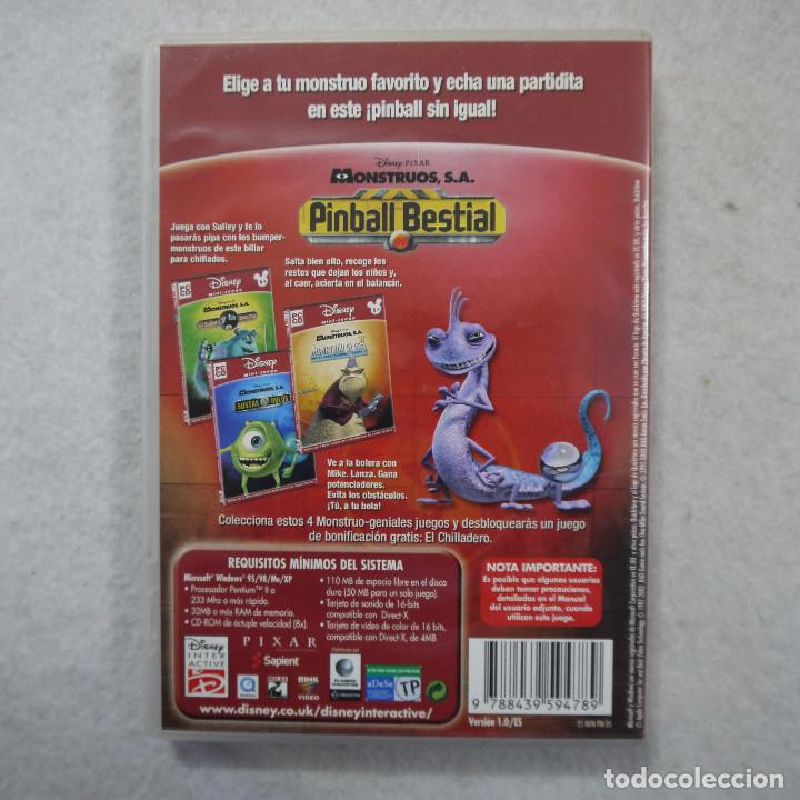 Videojuegos y consolas: MONSTRUOS, S.A. PINBALL BESTIAL - CD-ROM 2002 - Foto 2