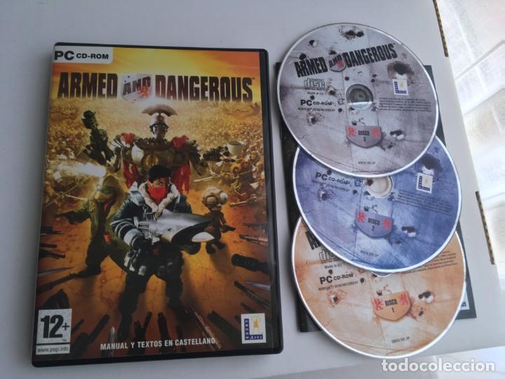 Videojuegos y consolas: ARMED AND DANGEROUS PC CD ROM KREATEN - Foto 1