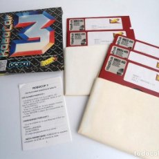 Videojuegos y Consolas: ROBOCOP 3 - JUEGO PC COMPLETO - ERBE 1991 EDICION DISCOS ROJOS 5 1/4´´ - RARO. Lote 334614783
