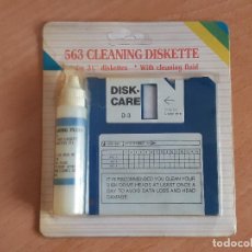 Videojuegos y Consolas: DISKETTE 3,5 PULGADAS DE LIMPIEZA CON FLUIDO LIMPIADOR. CLEANING SYSTEM. NUEVO EN BLISTER.. Lote 199855415