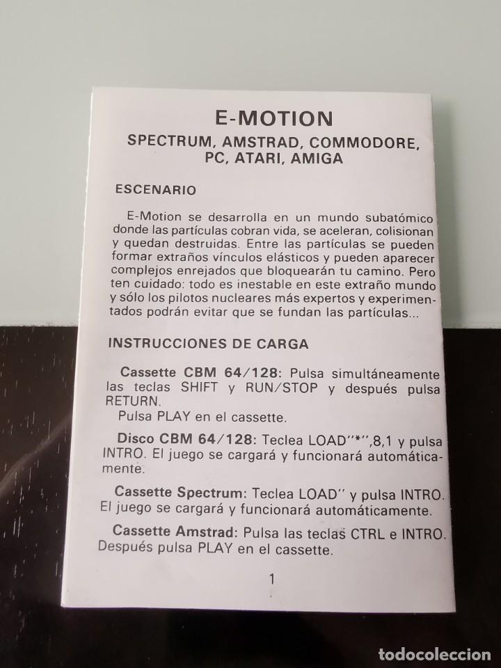 Videojuegos y consolas: LIBRO INSTRUCCIONES JUEGO PC E - MOTION SPECTRUM AMSTRAD COMMODORE PC ATARI - Foto 1