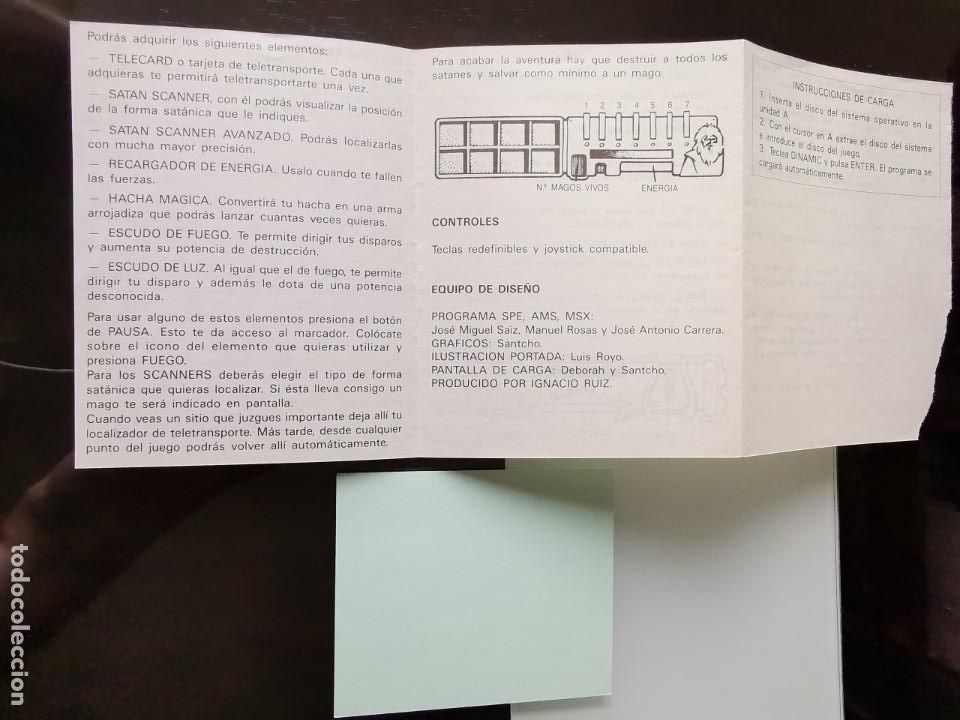 Videojuegos y consolas: INSTRUCCIONES JUEGO SAT&Aacute;N PC DINAMIC SOFTWARE - Foto 3