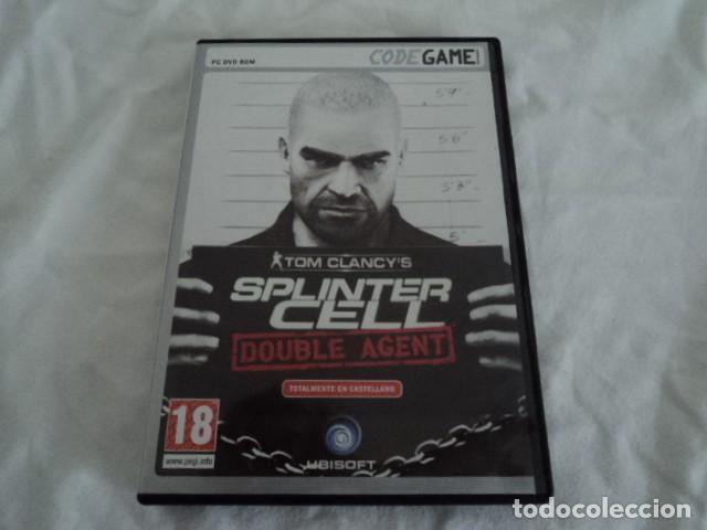 Videojuegos y consolas: ANTIGUO JUEGO VINTAGE SPLINTER CELL DOUBLE AGENT UBISOFT CODEGAME PC DVD ROM ORIGINAL SIN USO - Foto 1