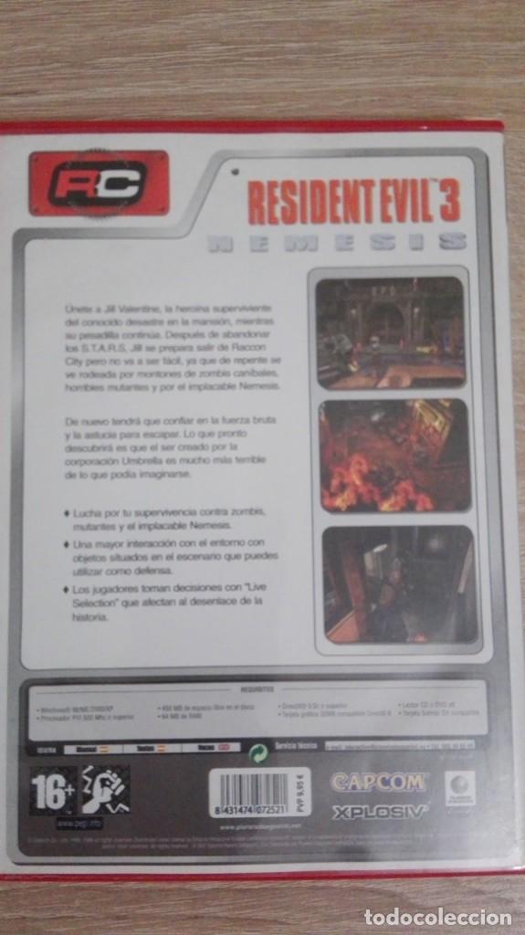 Videojuegos y consolas: RESIDENT EVIL 3 N&Eacute;MESIS-PC CD ROM-CAPCOM-A&Ntilde;O 2006 - Foto 8