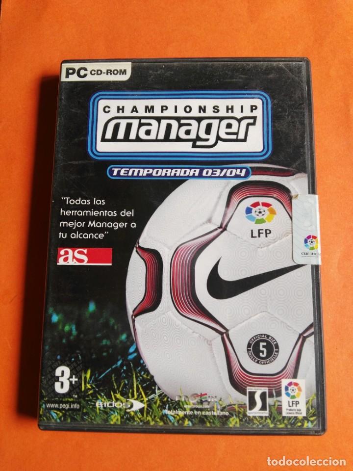 Videojuegos y consolas: CHAMPIONHIP MANAGER TEMPORADA 03 04 PC CD-ROM WINDOWS - Foto 1