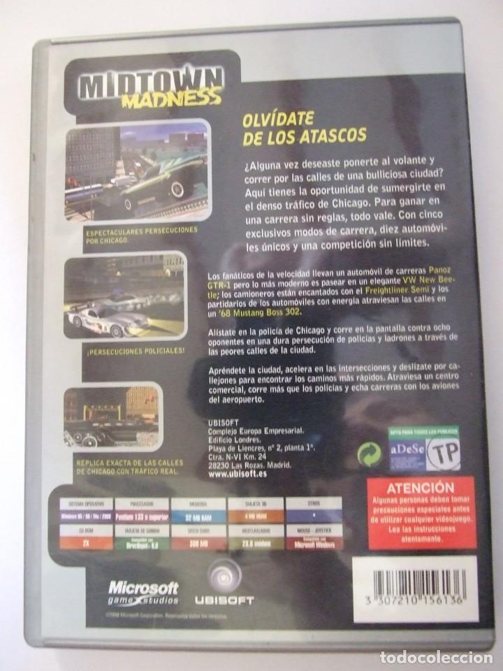 Videojuegos y consolas: MIDTOWN MADNESS - UBISOFT 1999 COMPLETO - Foto 2