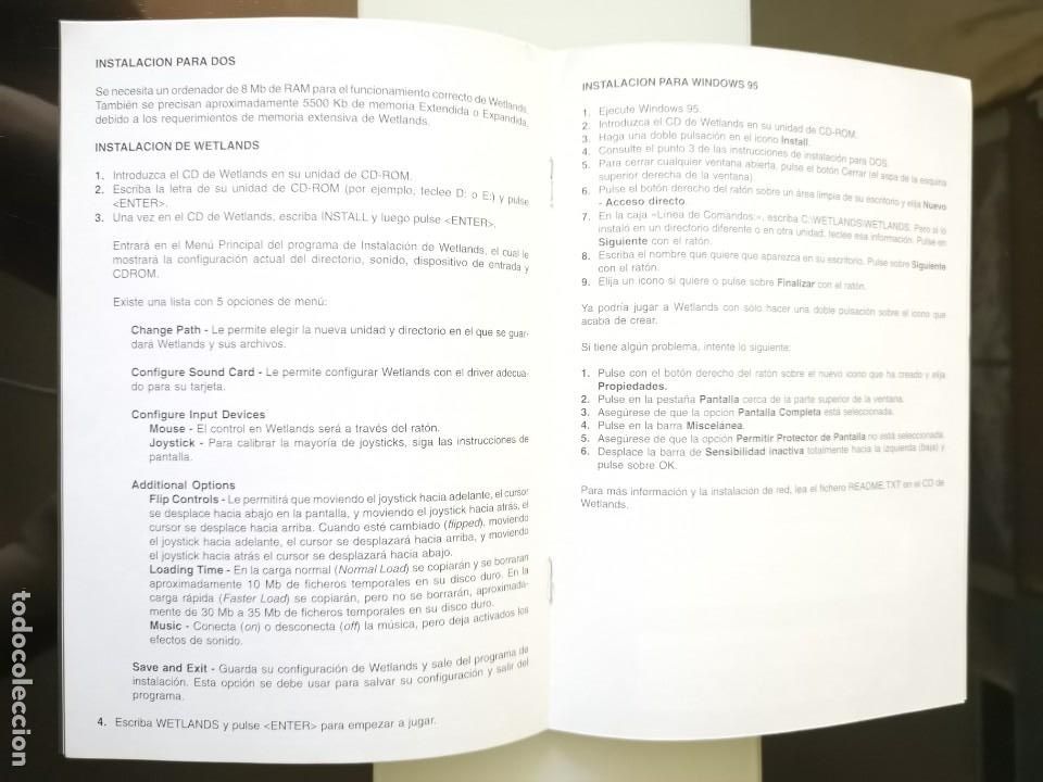 Videojuegos y consolas: LIBRO MANUAL INSTRUCCIONES COMIC VIDEOJUEGO PC WETLANDS PROEIN SOFTWARE - Foto 6