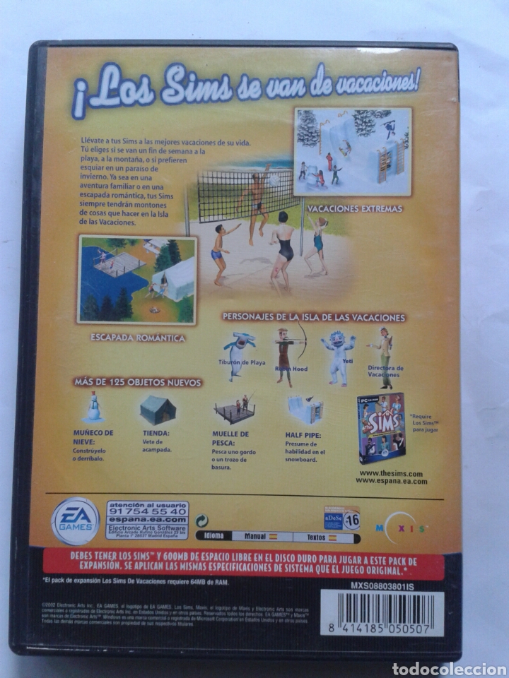 Videojuegos y consolas: LOS SIMS DE VACACIONES - PC - Foto 3