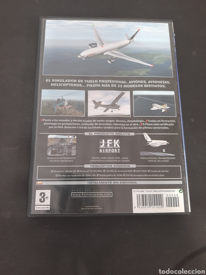 Videojuegos y consolas: PC 9 x plane 7 Flight Simulator -juego de pc segunda mano - Foto 2