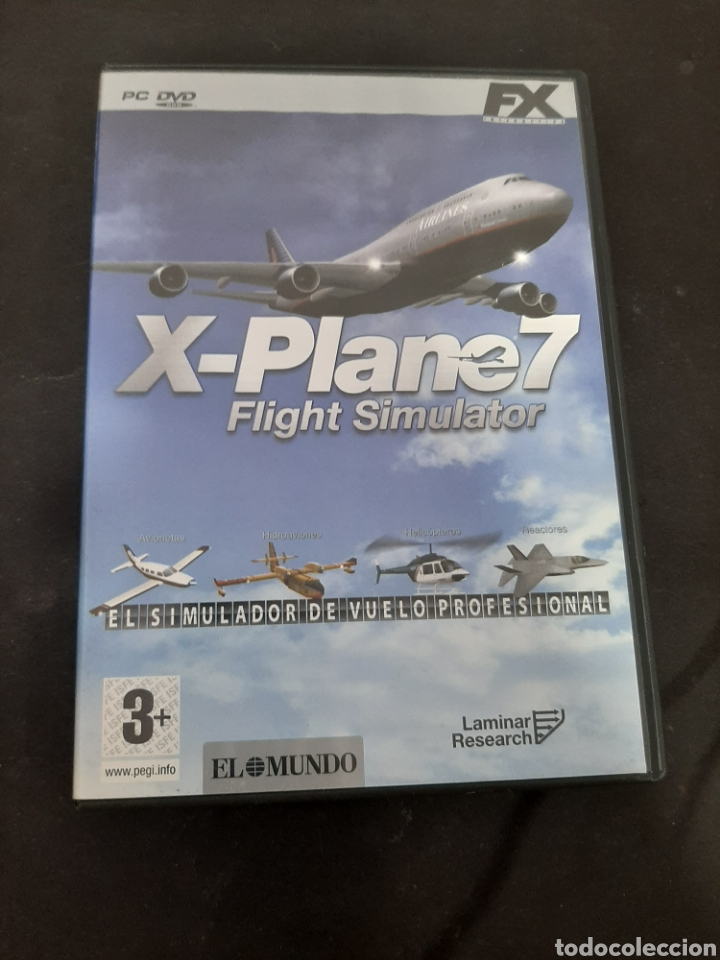 Videojuegos y consolas: PC 9 x plane 7 Flight Simulator -juego de pc segunda mano - Foto 1