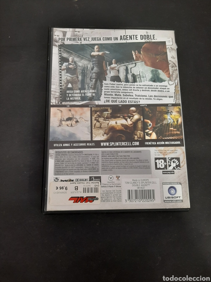 Videojuegos y consolas: PC 47 Tom Clancys Splinter Cell double agent -juego de pc segunda mano - Foto 2