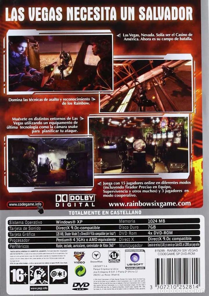 Videojuegos y consolas: Tom Clancys Rainbow Six Vegas. PC (precintado) - Foto 2
