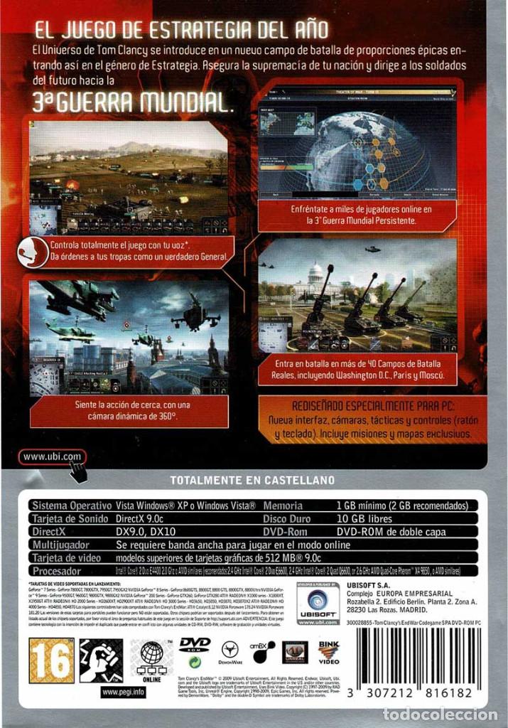 Videojuegos y consolas: Tom Clancys Endwar. PC - Foto 2