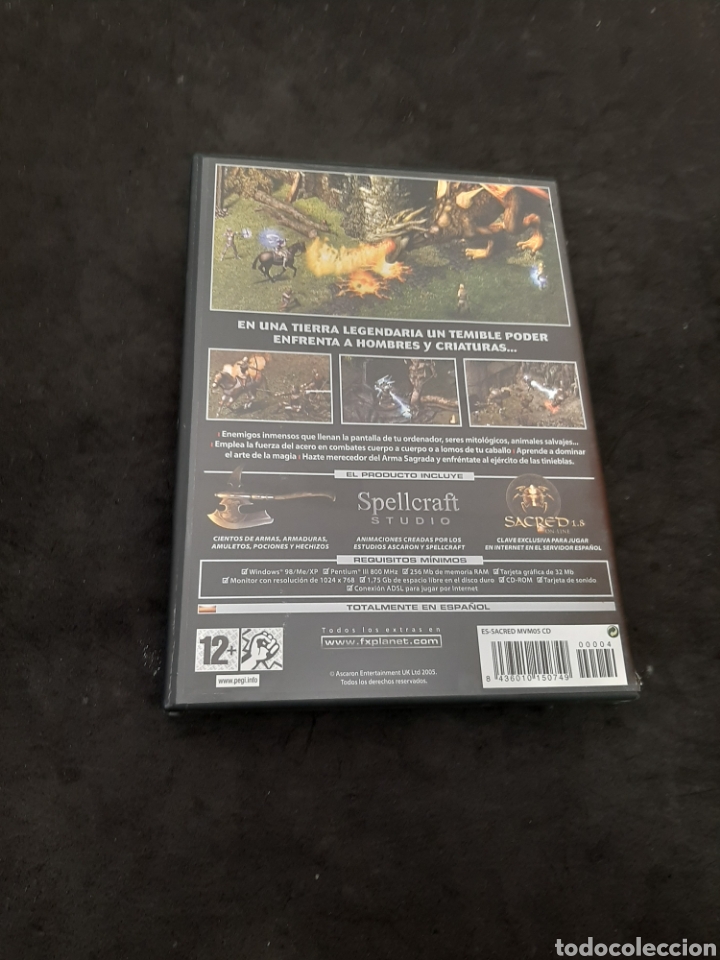 Videojuegos y consolas: PC 154 sacred -JUEGO DE PC SEGUNDA MANO - Foto 2