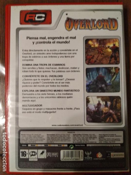 Videojuegos y consolas: Overlord PC DVD (castellano) - Foto 2