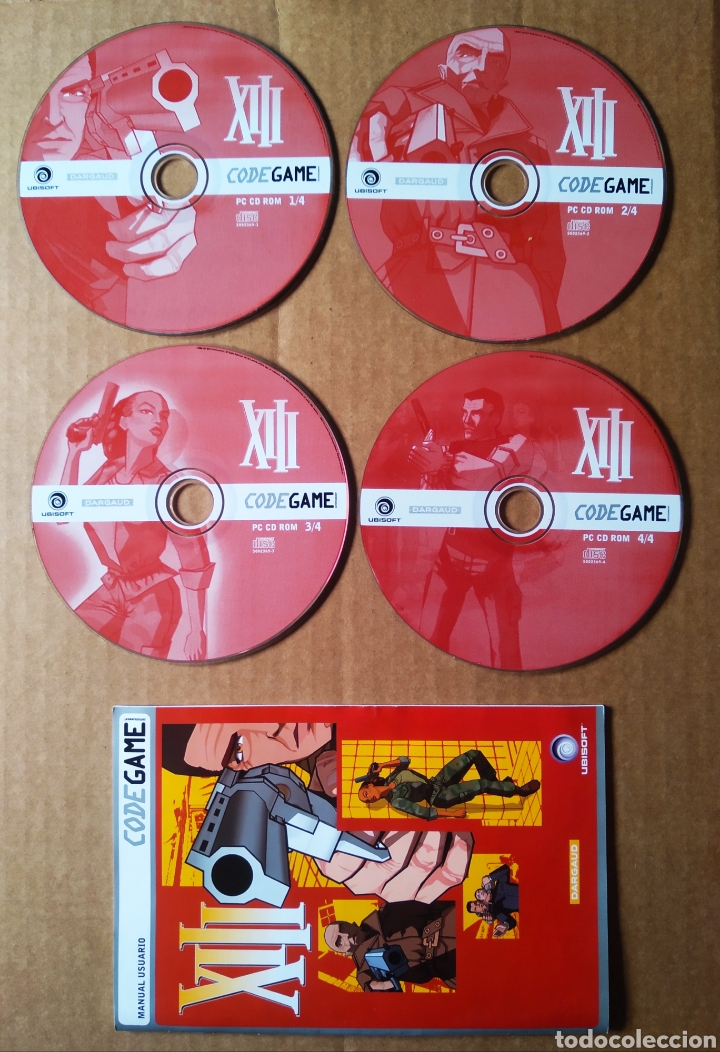 Videojuegos y consolas: Juego PC XIII (Dargaud/Ubisoft, 2003). Code Game. Incluye manual y 4 discos. En espa&ntilde;ol. - Foto 3