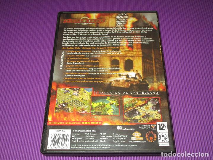 Videojuegos y consolas: SUDDEN STRIKE ( RESOURCE WAR ) - PC CD-ROM - ZETA GAMES - Foto 3