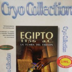 Videojuegos y Consolas: EGIPTO 1156 A.C LA TUMBA DEL FARAÓN (NO CONTIENE JUEGO) + MANUAL