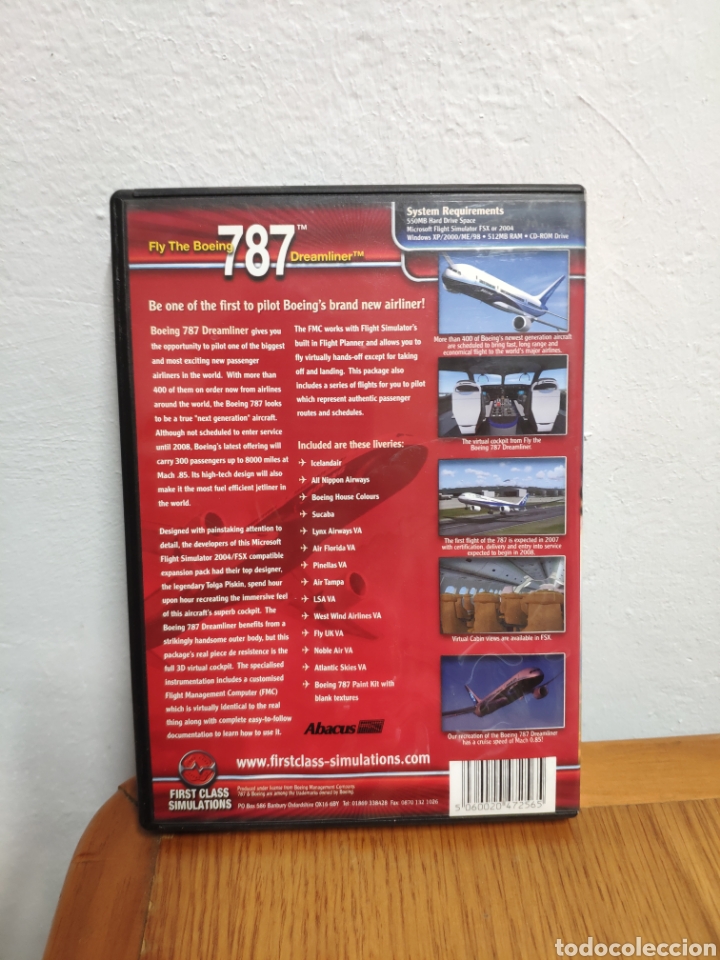 Videojuegos y consolas: PC CD ROM Boeing 787 Dreamliner Microsoft Flight Simulator Fs2004 simulador aviones - Foto 2